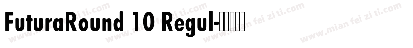 FuturaRound 10 Regul字体转换